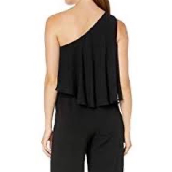 Calvin Klein womens Chiffon Popover Cape Jumpsuit - Picture 3 of 4